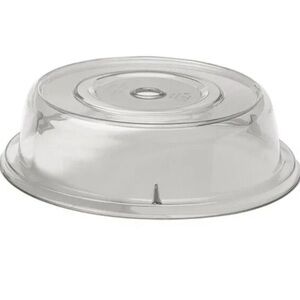BOX OF 5 Cambro 1007CW - 10 5/8 in Camwear Camcover Clear Round Plate Cover